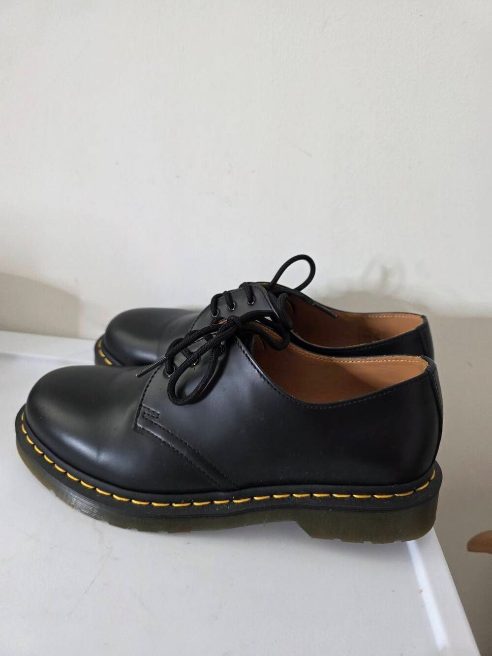 Dr Martens 1461 Unisex Leather Oxford Low Cut Shoe In Black M 9 / W10